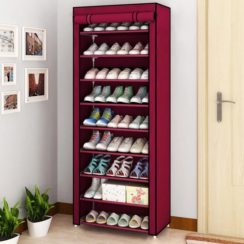 9 layer DIY Combination Dust-proof Cloth Shoe Cabinet